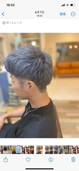 ショート カラー メンズ hachinana所属・似合わせhair🌼 misakiのヘアスタイル