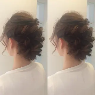セミロング ロング カラー パーマ ヘアアレンジ 内藤 達也のヘアスタイル