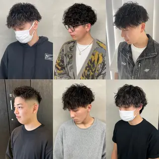 パーマ メンズ 水戸/ブリーチカラー ♠️♠️會澤遼真のヘアスタイル