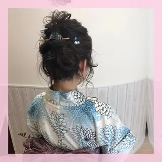 ミディアム ヘアアレンジ 🍒前川 🍒のヘアスタイル