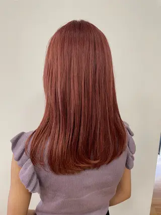 ミディアム カラー 河口 友里のヘアスタイル