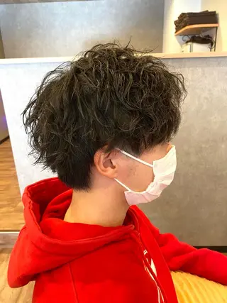 ショート パーマ 野呂 隼人のヘアスタイル