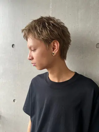 ショート メンズ メンズ職人/センター パート/富沢真斗のヘアスタイル