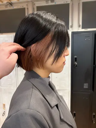 ショート カラー tokute 片岡心🐥のヘアスタイル
