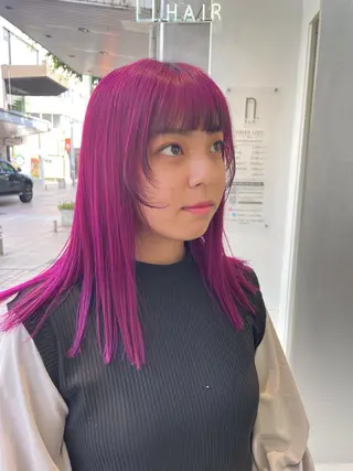 ロング 山下 とよかのヘアスタイル