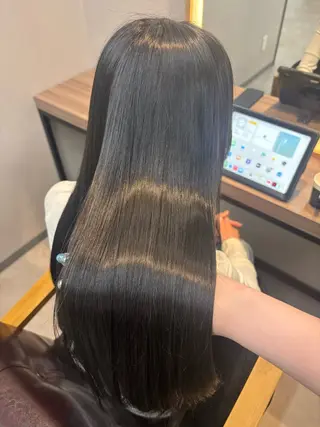 ロング カラー レイヤー✂︎ぷつボブ 艶カラー🤍noaのヘアスタイル