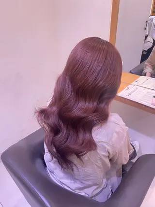 セミロング 💎ツヤ髪ストレート カラー💎かのんのヘアスタイル