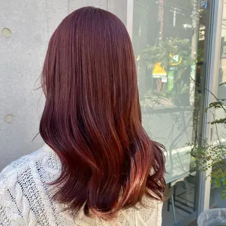 ミディアム カラー 🪭risa 暖色/レイヤー🪭のヘアスタイル
