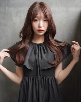 ロング はまだ かんたのヘアスタイル