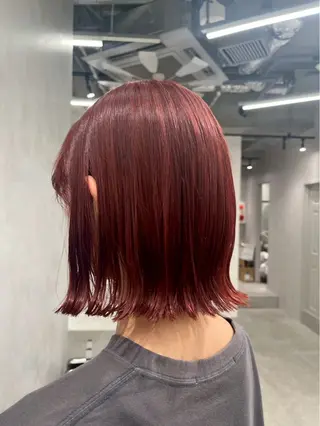 ミディアム カラー ヘアアレンジ ✨ハイトーン/レイヤ ー/横浜/優内✨のヘアスタイル