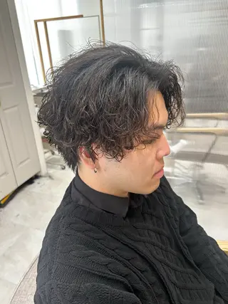 パーマ メンズ 🫧艶髪ボブ🫧 チカのヘアスタイル