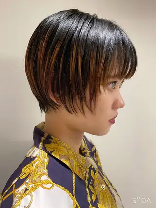 ショート 岩尾 萌々子のヘアスタイル