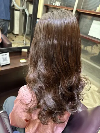 セミロング パーマ 鈴木結花/立川美容師 /お悩み解決型美容師のヘアスタイル