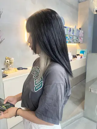 セミロング カラー 前橋 姫奈のヘアスタイル