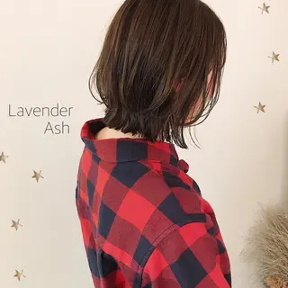 ミディアム カラー 市川 千夏のヘアスタイル