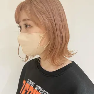 ミディアム カラー ヘアアレンジ ヤマモト マイのヘアスタイル