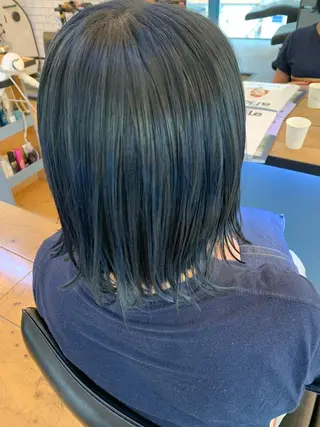 ミディアム カラー Lagom なかだのヘアスタイル