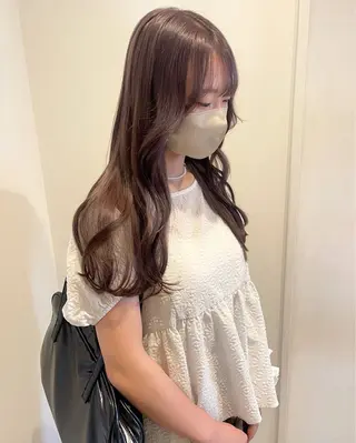 ロング カラー 盛れる顔まわり✨🎀 レイヤー別所好葉のヘアスタイル