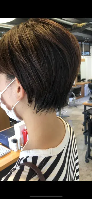 ショート カラー 骨格診断🍃ショート /ショートボブ✨岡元のヘアスタイル