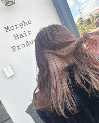 ロング カラー 井上 花音のヘアスタイル