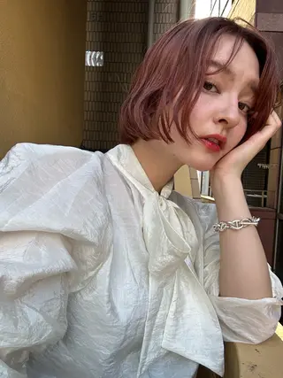ショート カラー ショート/ボブ/ 心斎橋/宮脇美奈のヘアスタイル
