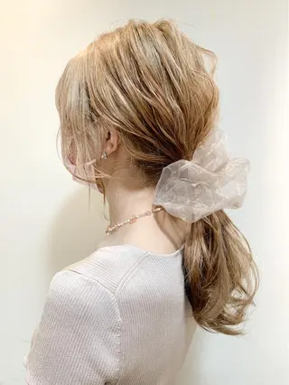 ミディアム ヘアアレンジ yuka .のヘアスタイル