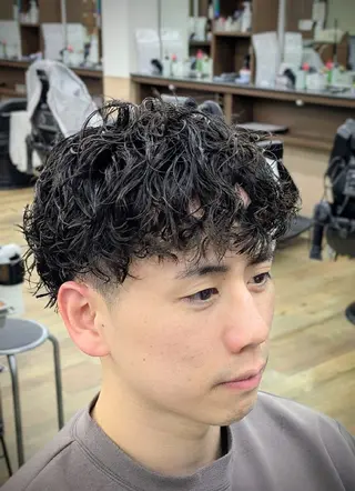 ショート パーマ 理容プラージュ燕三条 福井のヘアスタイル