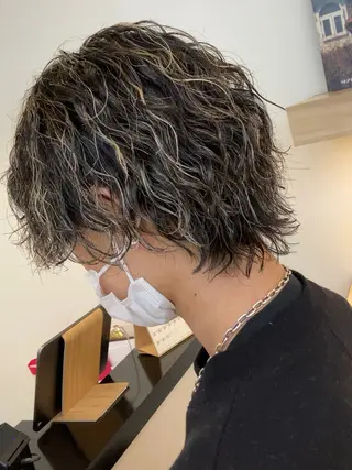 メンズ 🎸メンズ朝ラク！ パーマ特化ren🎸のヘアスタイル