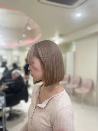 カラー ベージュ・ラベンダー カラー🎀りりのヘアスタイル