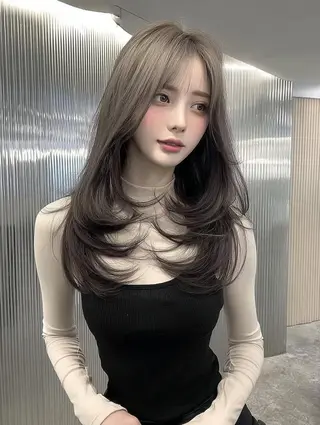 セミロング 🌈村松滉太髪質改善 レイヤーカット🌈のヘアスタイル