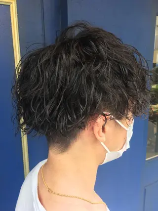 ショート パーマ メンズ 🦩パーマン🦩佐藤 航太のヘアスタイル