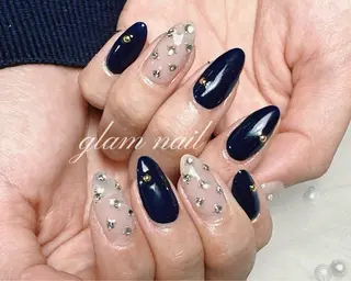ネイル エツメ💅 長さだし🎀デザインのネイルデザイン