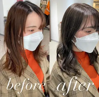 ミディアム カラー 過去一の柔髪ヘア 🌿einshairのヘアスタイル
