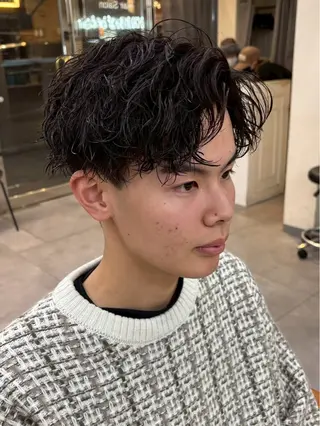 メンズ 京都駅メンズサロン マッシュのヘアスタイル