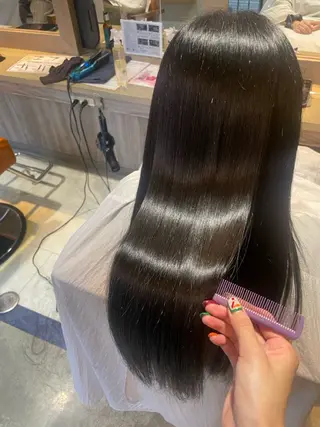 ロング 艶髪×透明感カラー ののかのヘアスタイル