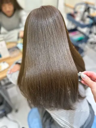 ロング カラー 髪質改善🩵縮毛矯正 代々木/木下のヘアスタイル