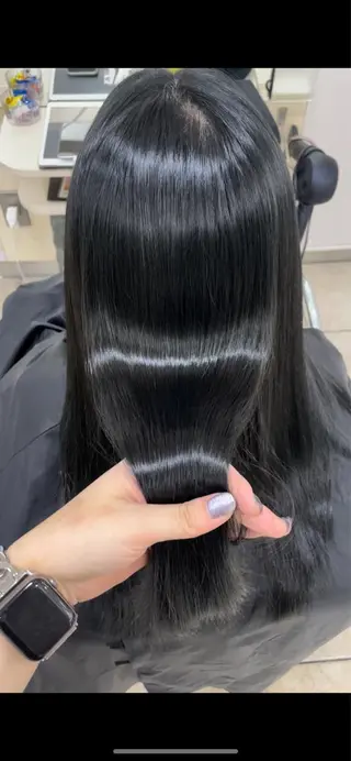 ロング カラー うるツヤハイトーン/ レイヤー⟡mayuのヘアスタイル