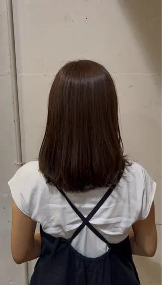 ミディアム カラー 🫧Nonoka/ ストレートパーマ🫧のヘアスタイル