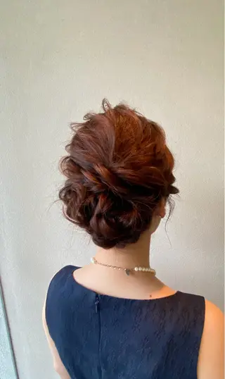 ヘアアレンジ 酸性ストレート/ブリ ーチなしWカラー河本のヘアスタイル
