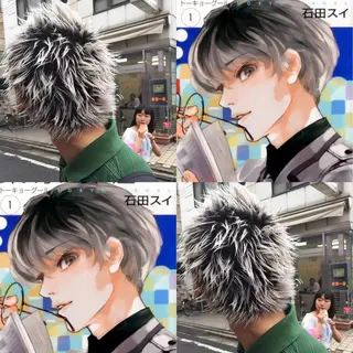 ショート ブリーチなしダブル カラー縮毛矯正 下野のヘアスタイル