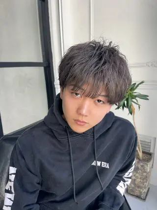 ショート カラー メンズ Maison Halu YUKIのヘアスタイル
