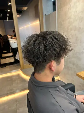 ショート カラー パーマ メンズ メンズ特化 👑YUTAのヘアスタイル