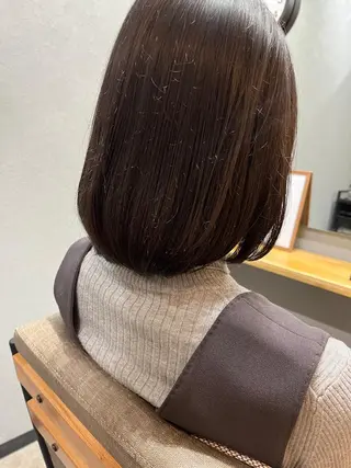 ミディアム カラー パーマ ヘアアレンジ キッズ マツエク・マツパ アイブロウ 久木原 ゆりのヘアスタイル