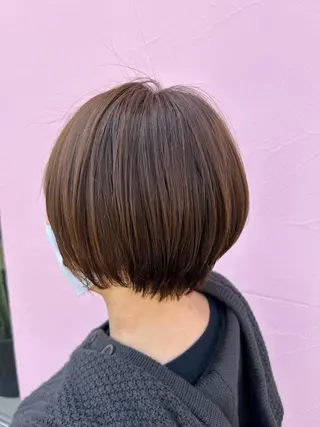 ショート カラー レイヤー/ブリーチ/ 渋谷/ルル🌿のヘアスタイル