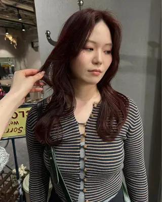 セミロング カラー パーマ ヘアアレンジ メンズ 心斎橋美容室 Junのヘアスタイル