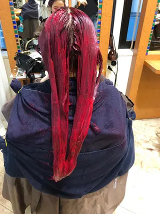ロング カラー 100%髪質改善特化 TRUNSのヘアスタイル