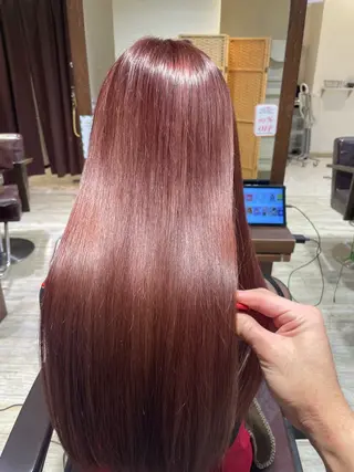 セミロング 髪質改善/ 梅田中崎町/宮里のヘアスタイル