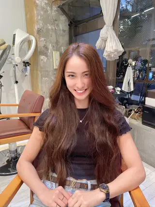 ロング カラー 髪質改善／ブリーチ 宮武　湧斗のヘアスタイル