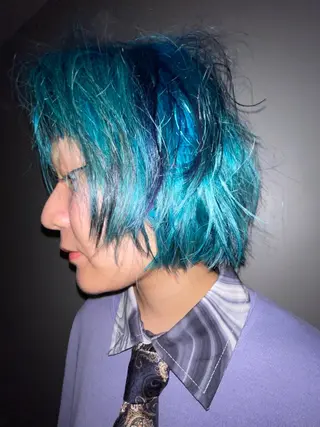 ショート カラー デザインカラー★★★ Haco+shihoのヘアスタイル