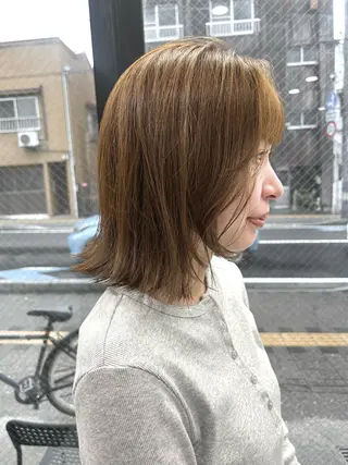 ミディアム カラー 🤍垢抜け♡透明感 カラーmoeka🤍のヘアスタイル
